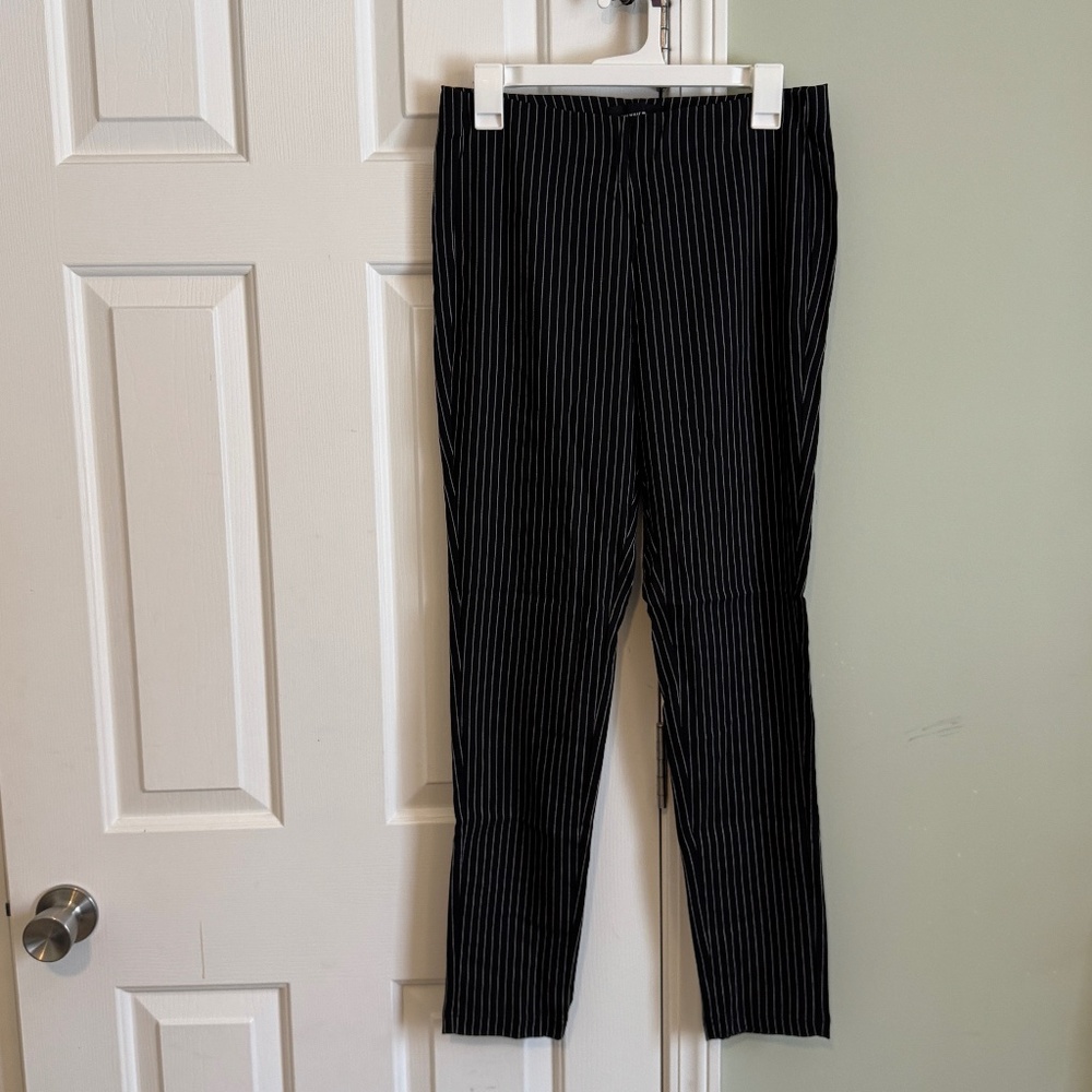 Pinstripe skinny dress pants
